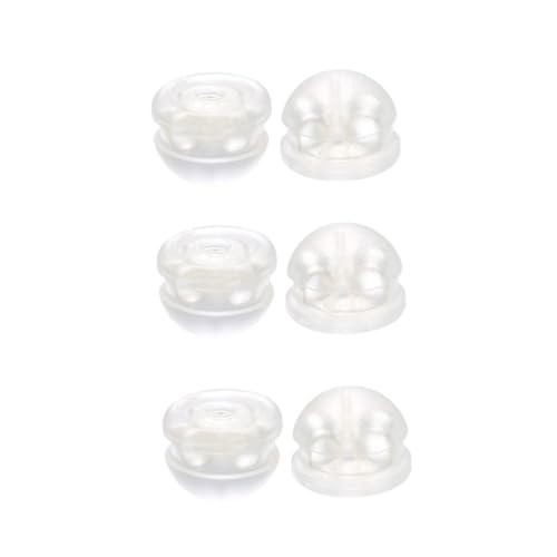 Sewroro 50 Stück Ohrring Stoppers Ear Backs aus Kupfer und Silikon DIY Schmuckzubehör Langlebig und Stilvoll Silberfarbene Ohrverschluss Stopper für Damen Einfache Handhabung für Sewroro 50 Stück Ohrring Stoppers Ear Backs aus Kupfer und Silikon DIY Schmuckzubehör Langlebig und Stilvoll Silberfarbene Ohrverschluss Stopper für Damen Einfache Handhabung für von Sewroro