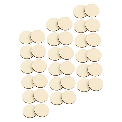 Sewroro 50 Stück Runde Holzscheiben DIY Holzteile zum Basteln Glatte Kanten Beidseitig Bemalbar für Kreative Holzprojekte und Dekorationen Sewroro 50 Stück Runde Holzscheiben DIY Holzteile zum Basteln Glatte Kanten Beidseitig Bemalbar für Kreative Holzprojekte und Dekorationen von Sewroro