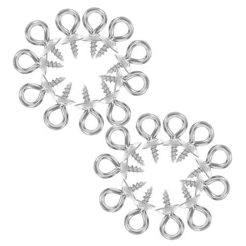 Sewroro 50 Stück Schafsportschrauben Ornamente Haken Schraube Öse Stift Stift Kleiner Schraubösen-stifthaken Augennadel Zur Herstellung Von Ohrringen Diy -schraube Silver Rostfreier Stahl von Sewroro