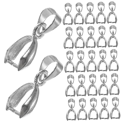 Sewroro 50 Stück Schmuckverschluss Pendants Clasp für DIY Armbänder Installieren Bequem und Hautfreundlich Eleganter Anhängerverschluss für Perlen und Edelsteine von Sewroro