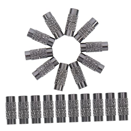 Sewroro 50 Stück Schraubverschluss Schmuckverschluss aus Kupfer Langlebiger Endverschluss für Halsketten und Armbänder DIY Schmuckzubehör Vielseitig für Reparatur und Bastelprojekte von Sewroro