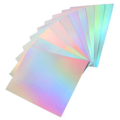 Sewroro 50 Stück Teiliges DIY Bastelpapier Einseitig Holografisches Papier mit Stern und Flugzeugmotiven Hochwertiges Langlebiges Kartonpapier für Scrapbooking Falten Bastelarbeiten und Sewroro 50 Stück Teiliges DIY Bastelpapier Einseitig Holografisches Papier mit Stern und Flugzeugmotiven Hochwertiges Langlebiges Kartonpapier für Scrapbooking Falten Bastelarbeiten und von Sewroro