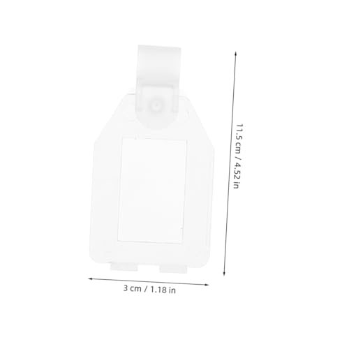 Sewroro 50 Stück Transparente Etikettenhalter aus Robustem Kunststoff Wiederverwendbare Regalclips mit Sicherem Schnappverschluss Klare Preisschildhalter für Lager Einzelhandel und Sewroro 50 Stück Transparente Etikettenhalter aus Robustem Kunststoff Wiederverwendbare Regalclips mit Sicherem Schnappverschluss Klare Preisschildhalter für Lager Einzelhandel und von Sewroro