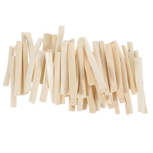 Sewroro 50 Stück Trockene Holzstäbchen Dünne Astzweige Naturfarbene Holzstäbe zum Basteln DIY Dekoration Fotorequisiten Blumenarrangements Kreative Handwerksmaterialien von Sewroro