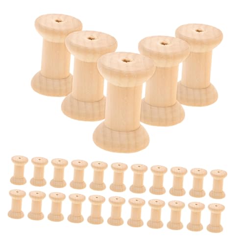 Sewroro 50 Stück Unfertige Holzspulen für Bastelarbeiten Garnhalter für Diy Projekte Retro Fadenrollen für Stickerei und für Kreative Anwendungen Sewroro 50 Stück Unfertige Holzspulen für Bastelarbeiten Garnhalter für Diy Projekte Retro Fadenrollen für Stickerei und für Kreative Anwendungen von Sewroro