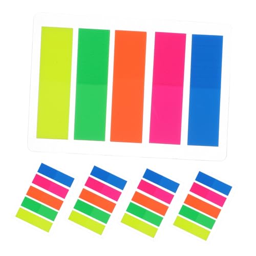 Sewroro 500 Stück Bunte Haftnotizen mit Starker Haftung Selbstklebende Memo Pads Wiederverwendbare Notizzettel für Schule Büro und Buchmarkierungen Klare Schrift Vielseitig Einsetzbar von Sewroro