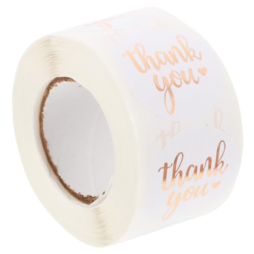 Sewroro 500 Stück Dankeschön Aufkleber Goldfolie Sealing Sticker Selbstklebend Geschenkverpackung Dekorativ Für Party Geschenkverpackung und Grußkarten Sewroro 500 Stück Dankeschön Aufkleber Goldfolie Sealing Sticker Selbstklebend Geschenkverpackung Dekorativ Für Party Geschenkverpackung und Grußkarten von Sewroro