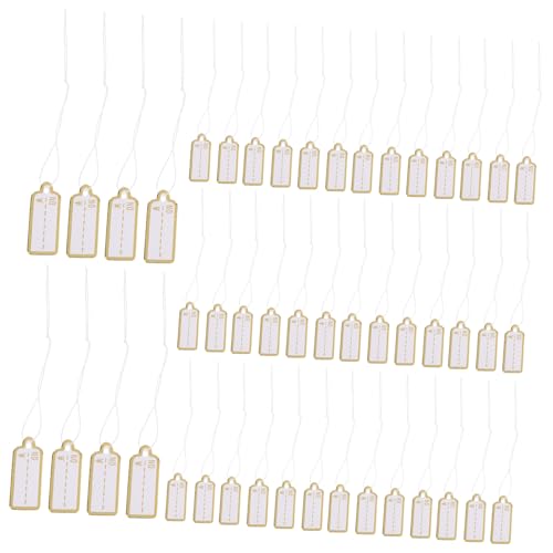 Sewroro 500 Stück Schmuck Preisschilder mit Schnur Papier Anhänger Preisetiketten zum Aufhängen für Kleidung Schuhe Kunsthandwerk mit Glatter Schreibfläche Leicht und Praktisch für Laden Sewroro 500 Stück Schmuck Preisschilder mit Schnur Papier Anhänger Preisetiketten zum Aufhängen für Kleidung Schuhe Kunsthandwerk mit Glatter Schreibfläche Leicht und Praktisch für Laden von Sewroro
