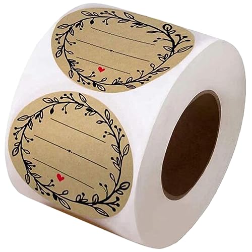 Sewroro 500 Stück Selbstklebende Backetiketten Runde Dekorative Aufkleber für Kekse Süßigkeiten und Backwaren Vielseitige Beschriftungsaufkleber für DIY Projekte Sewroro 500 Stück Selbstklebende Backetiketten Runde Dekorative Aufkleber für Kekse Süßigkeiten und Backwaren Vielseitige Beschriftungsaufkleber für DIY Projekte von Sewroro