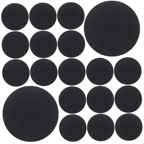 Sewroro 500 Stück Selbstklebende Filz-kreise Schwarze Filz-pads mit Punktmuster Dekorative Aufkleber für Kleidung DIY Basteln Vielseitig für Textilien und Accessoires von Sewroro