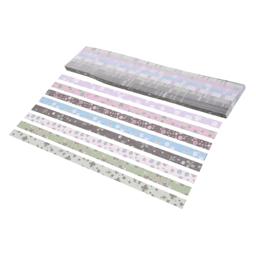 Sewroro 540 Stück Origami Papierstreifen für Faltpapier DIY Basteln Origami Sterne Handwerk Material Design für Handarbeit und Kreative Bastelprojekte von Sewroro