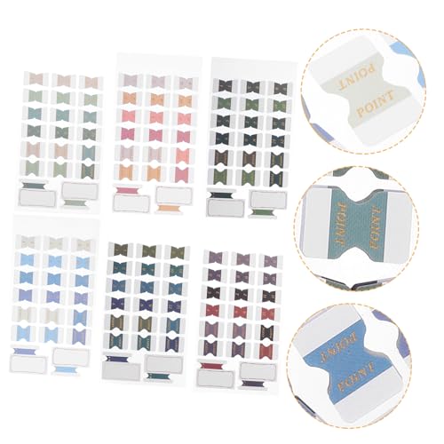 Sewroro 6 Blätter Teiliges Selbstklebende Bunte Vintage Page Marker Haftnotizen für Bücher Notizen und Kalender Langlebige Sichere Lesezeichen zum Beschriften und Organisieren Praktisch Sewroro 6 Blätter Teiliges Selbstklebende Bunte Vintage Page Marker Haftnotizen für Bücher Notizen und Kalender Langlebige Sichere Lesezeichen zum Beschriften und Organisieren Praktisch von Sewroro