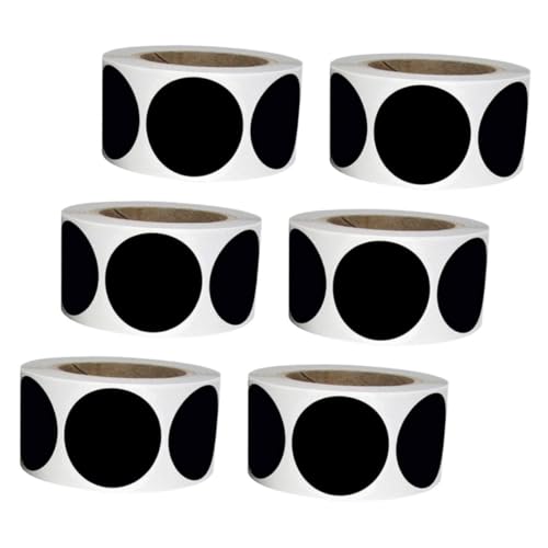 Sewroro 6 Rollen Runde Etikettenaufkleber Runde Schwarze Punktaufkleber Speisekammeraufkleber Kreisaufkleber Punkt Beschreibbare Kreisaufkleber Namen Sewroro 6 Rollen Runde Etikettenaufkleber Runde Schwarze Punktaufkleber Speisekammeraufkleber Kreisaufkleber Punkt Beschreibbare Kreisaufkleber Namen von Sewroro