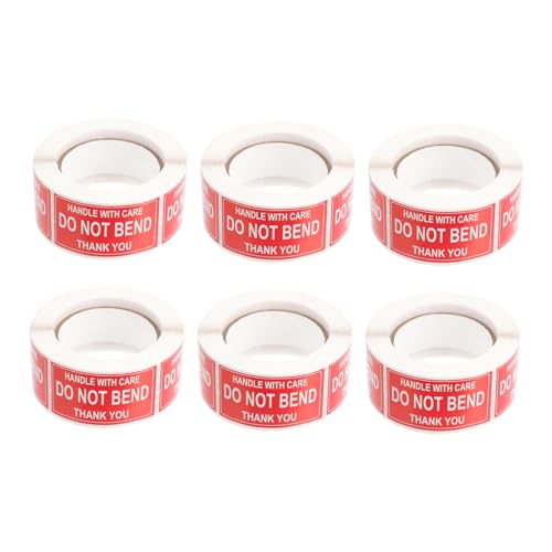 Sewroro 6 Rollen Versandwarnaufkleber Selbstklebend pro Verpackungsetiketten für Zerbrechliche Pakete Versandfragile Warnhinweise Klebeschilder für Pakete Sewroro 6 Rollen Versandwarnaufkleber Selbstklebend pro Verpackungsetiketten für Zerbrechliche Pakete Versandfragile Warnhinweise Klebeschilder für Pakete von Sewroro