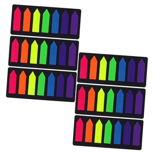 Sewroro 6 Sätze Fluoreszierende Haftnotizen Doppelseitig Beschreibbar und Reißfest Kleine Farbige Markierungssticker für Bürobedarf und Schule und Leicht Tragbar Sewroro 6 Sätze Fluoreszierende Haftnotizen Doppelseitig Beschreibbar und Reißfest Kleine Farbige Markierungssticker für Bürobedarf und Schule und Leicht Tragbar von Sewroro