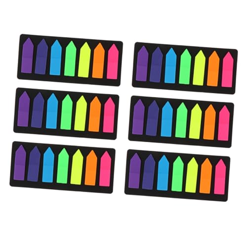 Sewroro 6 Sätze Haftnotizen Pfeilform Farbig Doppelseitig Klebend Memo Sticker für Büro Schule Zuhause Praktische Etiketten zum Beschriften und Markieren von Dokumenten und Langlebig von Sewroro
