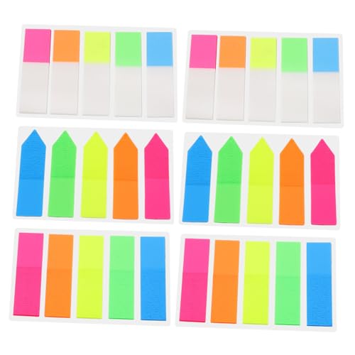Sewroro 6 Sätze Teiliges Haftbare Seitenmarker Durchsichtige Farbige Sticker für Bücher Beschriftbare Index Tabs für Studenten und Bürogebrauch Sewroro 6 Sätze Teiliges Haftbare Seitenmarker Durchsichtige Farbige Sticker für Bücher Beschriftbare Index Tabs für Studenten und Bürogebrauch von Sewroro