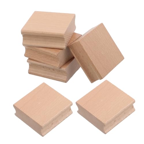 Sewroro 6 Stück Diy für Bastelprojekte Naturholz für Stempelherstellung und Kunstwerke von Sewroro