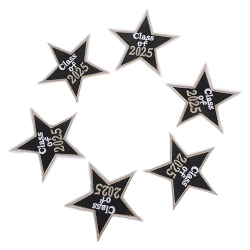 Sewroro 6 Stück Gestickter Stoffaufnäher DIY-Abschlusspatch Flicken aufnähen Abschlussaufnäher für Jacken Applikationen nähen Aufnäher für Vintage-Kleidung Patches für Jacken Schwarz Sewroro 6 Stück Gestickter Stoffaufnäher DIY-Abschlusspatch Flicken aufnähen Abschlussaufnäher für Jacken Applikationen nähen Aufnäher für Vintage-Kleidung Patches für Jacken Schwarz von Sewroro