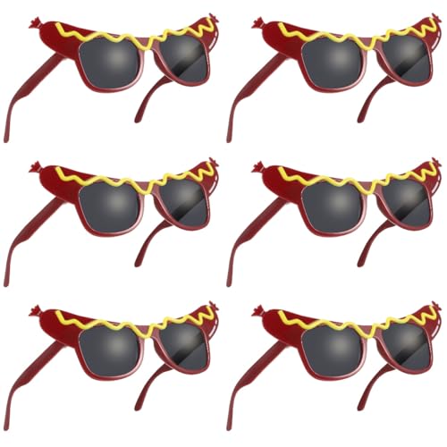 Sewroro 6 Stück Lustige Partybrillen Tanzparty Make-Up Kostüm Sonnenbrillen Hot Dog Brillen Cool Geformte Brillen Photo Booth Requisiten Für Halloween Weihnachten Sewroro 6 Stück Lustige Partybrillen Tanzparty Make-Up Kostüm Sonnenbrillen Hot Dog Brillen Cool Geformte Brillen Photo Booth Requisiten Für Halloween Weihnachten von Sewroro