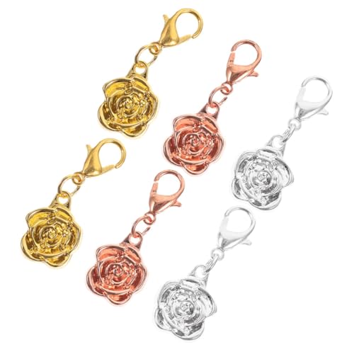 Sewroro 6 Stück Magnetischer Schmuckverschluss Rosefarbenes Design Legierter Karabinerverschluss für Armbänder Halsketten Einfaches Einhändig Tragen DIY Zubehör Sewroro 6 Stück Magnetischer Schmuckverschluss Rosefarbenes Design Legierter Karabinerverschluss für Armbänder Halsketten Einfaches Einhändig Tragen DIY Zubehör von Sewroro