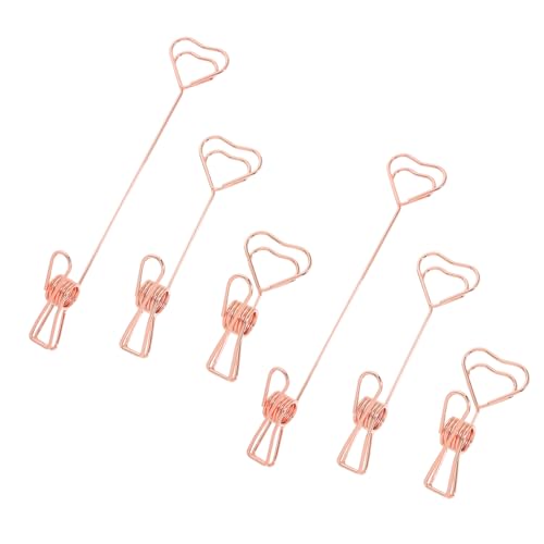 Sewroro 6 Stück Memorandum -halter Notizkartenhalter Memo-clip-halterständer Vertikaler Notizhalter Inhaber Einer Partykarte Fotokartenhalter Halter Für Büroklammern Rose Gold Stahldraht Sewroro 6 Stück Memorandum -halter Notizkartenhalter Memo-clip-halterständer Vertikaler Notizhalter Inhaber Einer Partykarte Fotokartenhalter Halter Für Büroklammern Rose Gold Stahldraht von Sewroro