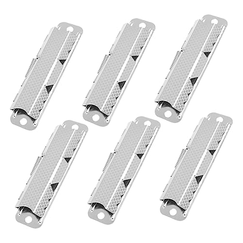 Sewroro 6 Stück Montierbare Metall Klemmbrett Clips Wiederverwendbare Büro und Schulklammern für Dokumente Rechnungen und Notizen Praktisch und Stabil Sewroro 6 Stück Montierbare Metall Klemmbrett Clips Wiederverwendbare Büro und Schulklammern für Dokumente Rechnungen und Notizen Praktisch und Stabil von Sewroro