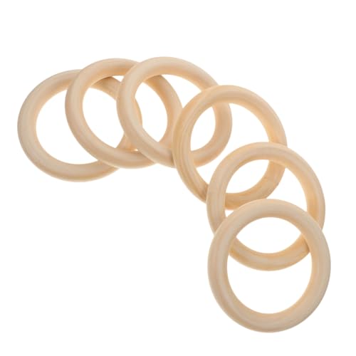 Sewroro 6 Stück Runde Holzringe Glatte DIY Holzkreise für Basteln Makramee Schmuckherstellung Leichte Unvollendete Holzkreise für Kreative Handwerksprojekte Sewroro 6 Stück Runde Holzringe Glatte DIY Holzkreise für Basteln Makramee Schmuckherstellung Leichte Unvollendete Holzkreise für Kreative Handwerksprojekte von Sewroro