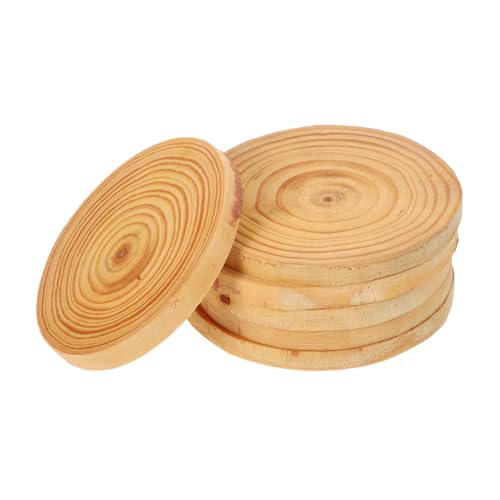 Sewroro 6 Stück Runde Holzscheiben Naturbelassen für Diy Dekoration und Bastelprojekte Robuste Holzscheiben für Handgemachte Untersetzer Kreative Holzdeko und Wohnaccessoires Sewroro 6 Stück Runde Holzscheiben Naturbelassen für Diy Dekoration und Bastelprojekte Robuste Holzscheiben für Handgemachte Untersetzer Kreative Holzdeko und Wohnaccessoires von Sewroro