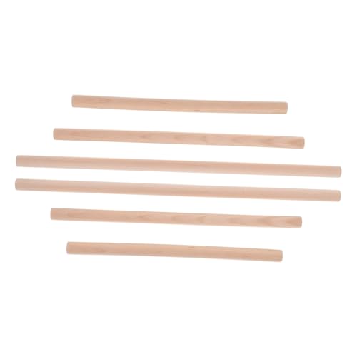 Sewroro 6 Stück Runde Holzstäbe für Diy Bastelprojekte für Wandteppich Herstellung Kreative Holzarbeiten und Stilvolle Dekoration Sewroro 6 Stück Runde Holzstäbe für Diy Bastelprojekte für Wandteppich Herstellung Kreative Holzarbeiten und Stilvolle Dekoration von Sewroro