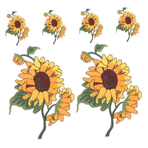 Sewroro 6 Stück Sonnenblumen Bügelflicken Bestickte Blumen Patches zum Aufbügeln für Kleidung Jeans Rucksäcke Hüte DIY Applikationen Langlebige Textilaufnäher Sewroro 6 Stück Sonnenblumen Bügelflicken Bestickte Blumen Patches zum Aufbügeln für Kleidung Jeans Rucksäcke Hüte DIY Applikationen Langlebige Textilaufnäher von Sewroro