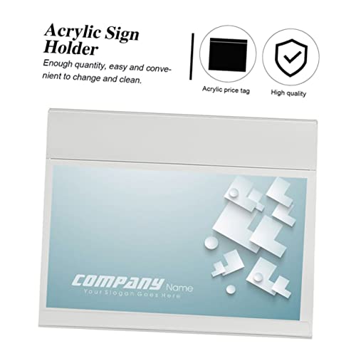 Sewroro 6 Stück Teiliges Acryl Preisschildhalter Transparente Horizontale Preisschilder Halter für Supermarkt Restaurant Stabile Tischaufsteller mit Einfachem Papiereinzug Langlebig und Sewroro 6 Stück Teiliges Acryl Preisschildhalter Transparente Horizontale Preisschilder Halter für Supermarkt Restaurant Stabile Tischaufsteller mit Einfachem Papiereinzug Langlebig und von Sewroro