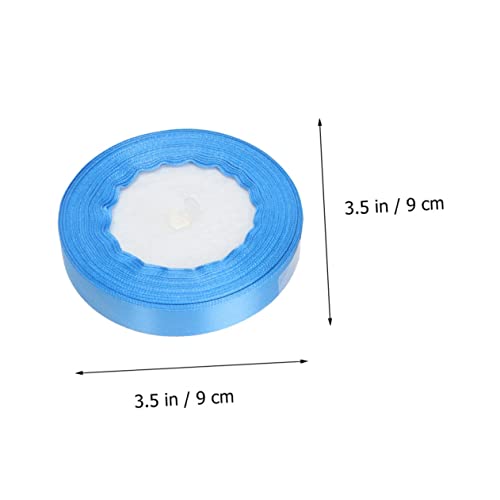 Sewroro 6 Stück Teiliges Breites Satinband in Blau Langlebiges Geschenkband für Basteln Dekoration und Verpackung Vielseitig Zuschneidbar für DIY Projekte und Festliche von Sewroro