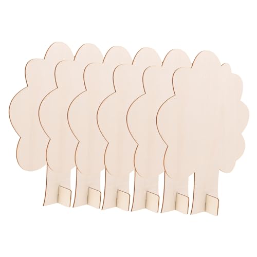 Sewroro 6 Stück Teiliges DIY Holz Bastelset Unbemalte Baumfiguren aus Holz zum Bemalen und Dekorieren Kindgerechte Tischdeko Holzhandwerk für Mädchen Sewroro 6 Stück Teiliges DIY Holz Bastelset Unbemalte Baumfiguren aus Holz zum Bemalen und Dekorieren Kindgerechte Tischdeko Holzhandwerk für Mädchen von Sewroro