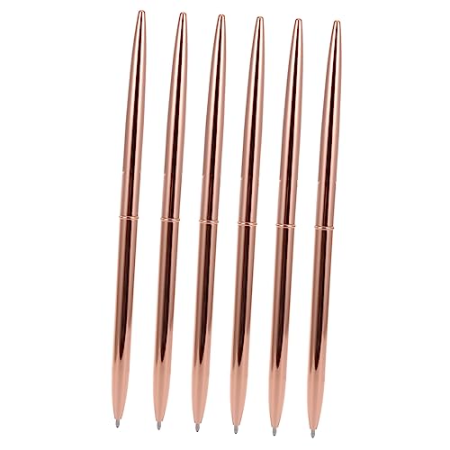 Sewroro 6 Stück Teiliges Drehbarer Metall Kugelschreiber mit Blauem Tintenroller Leichtes Design Langlebig Ergonomisch für Schule und Büro Rot Sewroro 6 Stück Teiliges Drehbarer Metall Kugelschreiber mit Blauem Tintenroller Leichtes Design Langlebig Ergonomisch für Schule und Büro Rot von Sewroro