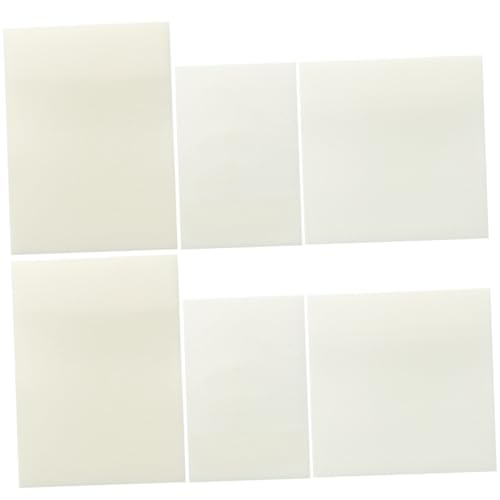 Sewroro 6 Stück Teiliges Durchsichtige Haftnotizen Selbstklebende Memo Pads pro Block Ablösbar und Rückstandsfrei als Planner Zubehör und Bürobedarf für Schule und Zuhause von Sewroro