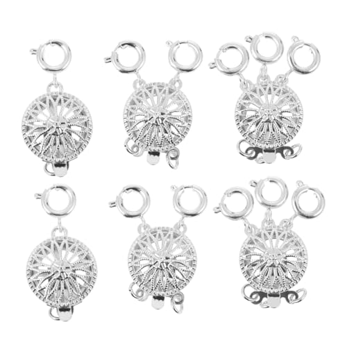 Sewroro 6 Stück Teiliges Metall Schiebeschlösser für Schmuck DIY Verbindungsklammern Mehrreihig Rostfrei Vielseitig für Halsketten und Perlenarmbänder Einfaches Verbinden Langlebig und Sewroro 6 Stück Teiliges Metall Schiebeschlösser für Schmuck DIY Verbindungsklammern Mehrreihig Rostfrei Vielseitig für Halsketten und Perlenarmbänder Einfaches Verbinden Langlebig und von Sewroro