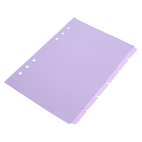 Sewroro 6 Stück Teiliges Ringbuch Trennblätter mit Register Farbige Ordner Trenner mit Beschreibbaren Tabs Langlebige Separatoren für Büro Schule und Planer Organisation von Sewroro