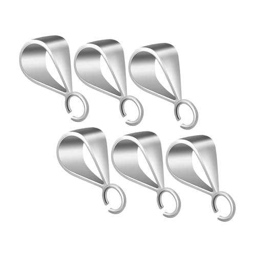 Sewroro 6 Stück Teiliges Schmuckverbinder Silber mit Rundem Perlendetail Eleganter Anhängerschlaufe Leichter Komfortabler Schiebeverschluss für Halsketten Vielseitig für Alltag und Sewroro 6 Stück Teiliges Schmuckverbinder Silber mit Rundem Perlendetail Eleganter Anhängerschlaufe Leichter Komfortabler Schiebeverschluss für Halsketten Vielseitig für Alltag und von Sewroro