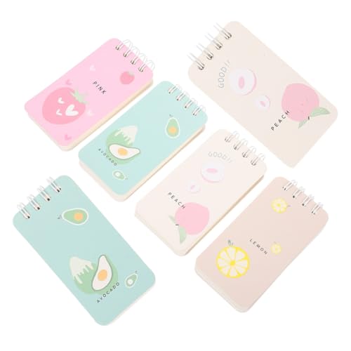Sewroro 6 Stück Teiliges Spiral Notizblock Tragbare Stabile Memo Pads mit Doppelter Spiralbindung Leicht Abreißbar für Planung Notizen und Erinnerungen im Alltag Sewroro 6 Stück Teiliges Spiral Notizblock Tragbare Stabile Memo Pads mit Doppelter Spiralbindung Leicht Abreißbar für Planung Notizen und Erinnerungen im Alltag von Sewroro