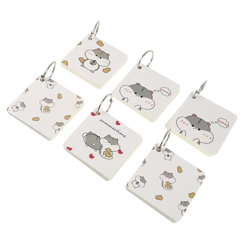 Sewroro 6 Stück Teiliges Tragbare Ring Notizblöcke mit Eisenring Leere Karteikarten zum Schreiben Memo Pads für Schüler Büro und DIY Grußkarten Kompaktes Notizbuch für Unterwegs Sewroro 6 Stück Teiliges Tragbare Ring Notizblöcke mit Eisenring Leere Karteikarten zum Schreiben Memo Pads für Schüler Büro und DIY Grußkarten Kompaktes Notizbuch für Unterwegs von Sewroro
