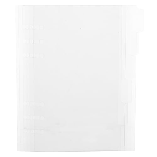 Sewroro 6 Stück Transparente Acryl Notizbuchhülle Teiliges Abnehmbare Binder Blätter Robustes Leicht zu Reinigendes Ringbuch für DIY Tagebuch Planer Reisen und Studium Sewroro 6 Stück Transparente Acryl Notizbuchhülle Teiliges Abnehmbare Binder Blätter Robustes Leicht zu Reinigendes Ringbuch für DIY Tagebuch Planer Reisen und Studium von Sewroro