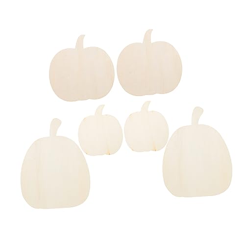 Sewroro 6 Stück Unvollendete Holzornamente Diy Kürbis Holzscheiben zum Bemalen für Halloween Dekorationen und Bastelprojekte Sewroro 6 Stück Unvollendete Holzornamente Diy Kürbis Holzscheiben zum Bemalen für Halloween Dekorationen und Bastelprojekte von Sewroro