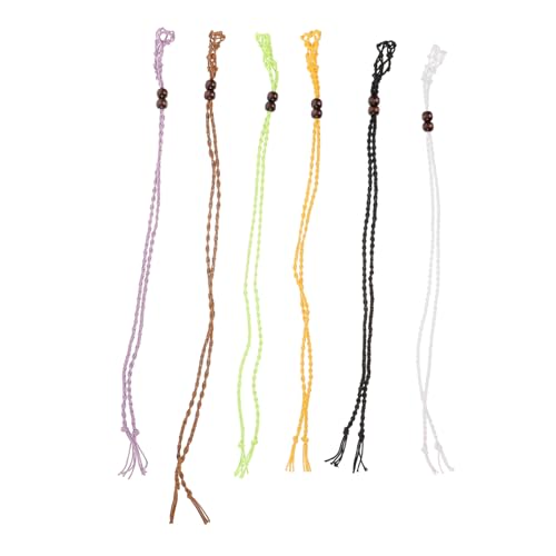 Sewroro 6 Stück Verstellbarer DIY Halskette Steinhalter Bunte Kordeln für Anhänger Schmuck Basteln Retro stil Für Besondere Anlässe und Alltag Sewroro 6 Stück Verstellbarer DIY Halskette Steinhalter Bunte Kordeln für Anhänger Schmuck Basteln Retro stil Für Besondere Anlässe und Alltag von Sewroro