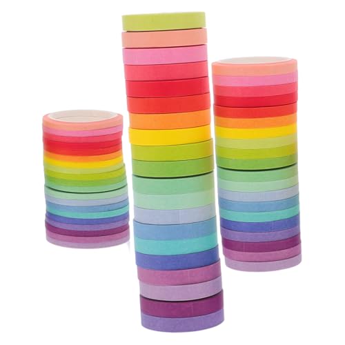 Sewroro 60 Rollen Teiliges Washi Tape Set Dünne Masking Tapes in Lebendigen Bonbonfarben Schmale Klebebänder für Scrapbooking Journaling DIY Basteln und Dekorative Handarbeiten Sewroro 60 Rollen Teiliges Washi Tape Set Dünne Masking Tapes in Lebendigen Bonbonfarben Schmale Klebebänder für Scrapbooking Journaling DIY Basteln und Dekorative Handarbeiten von Sewroro