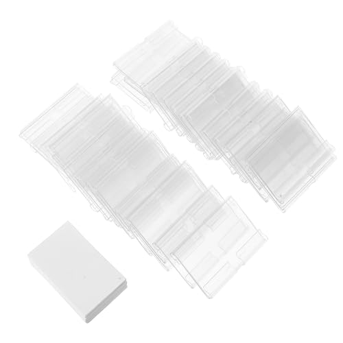 Sewroro 60 Sätze Klare PVC Clips für Preisschilder für Supermärkte und Einzelhandel Stabil und Vielseitig Einsetzbar von Sewroro