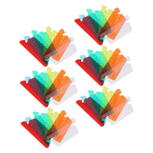 Sewroro 60 Stück Bunte Hängeregister Tabs aus Langlebigem Kunststoff für Einfache Aktenorganisation Transparente Etiketten für Schnelle Identifikation und Optimale Raumnutzung von Sewroro