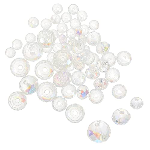 Sewroro 60 Stück Glasperlen Set Transparente Ab Farbige Facettierte Glasperlen Schmuckherstellung Zubehör für Armbänder und Ohrringe Sewroro 60 Stück Glasperlen Set Transparente Ab Farbige Facettierte Glasperlen Schmuckherstellung Zubehör für Armbänder und Ohrringe von Sewroro