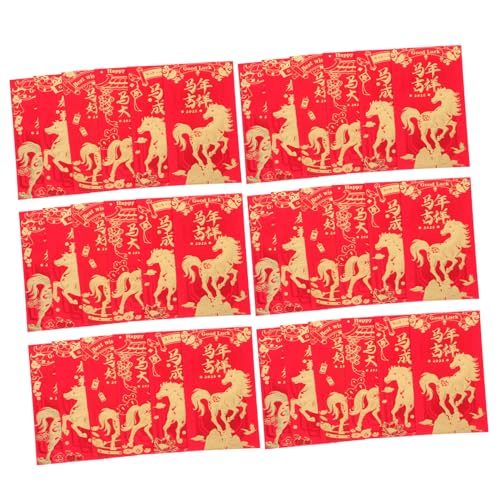 Sewroro 60 Stück Rote Umschläge Jahr Des Pferdes Lunar Envelopes mit Goldprägung Stabile Hongbao für Frühlingsfest Hochzeiten Geburtstage Tragbare Geldgeschenktaschen Sewroro 60 Stück Rote Umschläge Jahr Des Pferdes Lunar Envelopes mit Goldprägung Stabile Hongbao für Frühlingsfest Hochzeiten Geburtstage Tragbare Geldgeschenktaschen von Sewroro
