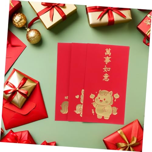 Sewroro 60 Stück Rote Umschläge Jahr Des Pferdes Traditionelle Vietnamesische Li Xi Hongbao Kreative Glücksumschläge für Lunar Year Familienfeiern und Geldgeschenke Sewroro 60 Stück Rote Umschläge Jahr Des Pferdes Traditionelle Vietnamesische Li Xi Hongbao Kreative Glücksumschläge für Lunar Year Familienfeiern und Geldgeschenke von Sewroro